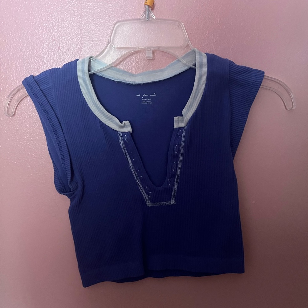 Urban Outfitters Blue Tee with Gray Accents